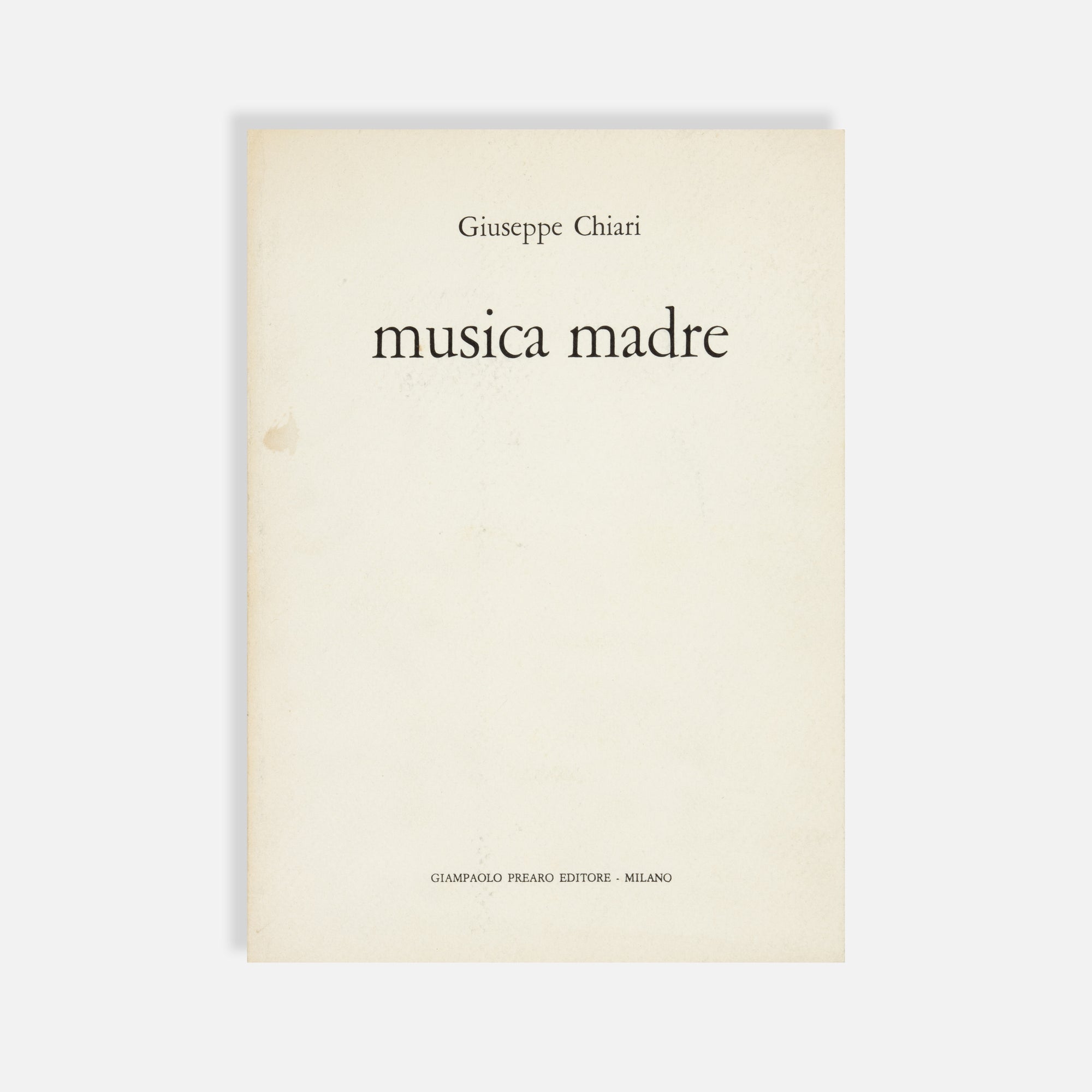 Giuseppe Chiari, Musica Madre