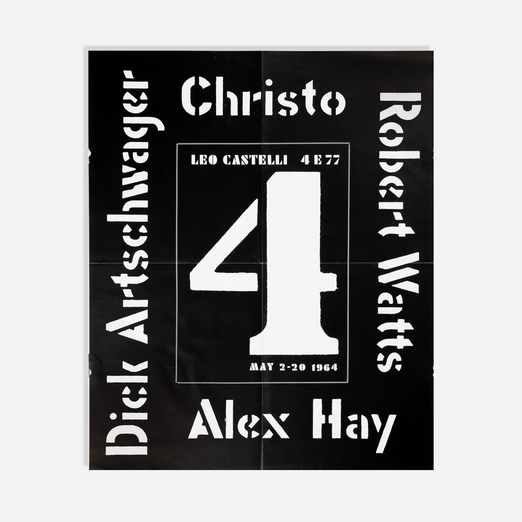 Leo Castelli Gallery, Richard Artschwager, Christo, et al., Poster
