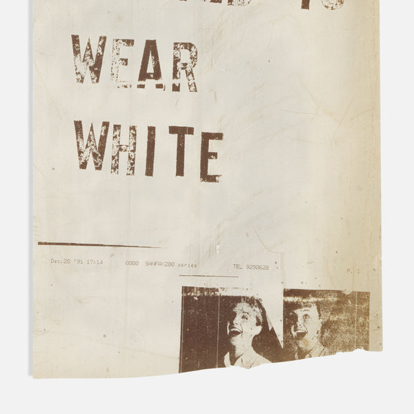 Lawrence Weiner, Untitled (I Always Wanted to Wear White)