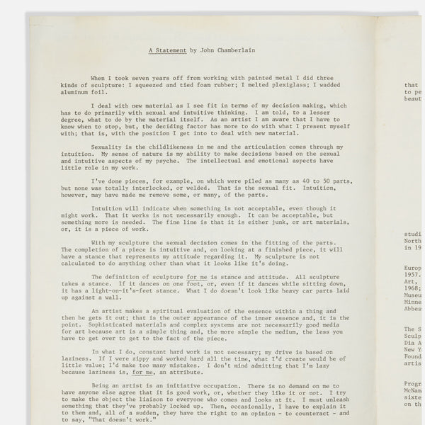 DIA Art Foundation, John Chamberlain, Chamberlain Gardens, Map