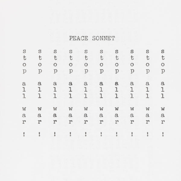 Michael Joseph Phillips, Concrete Sonnets
