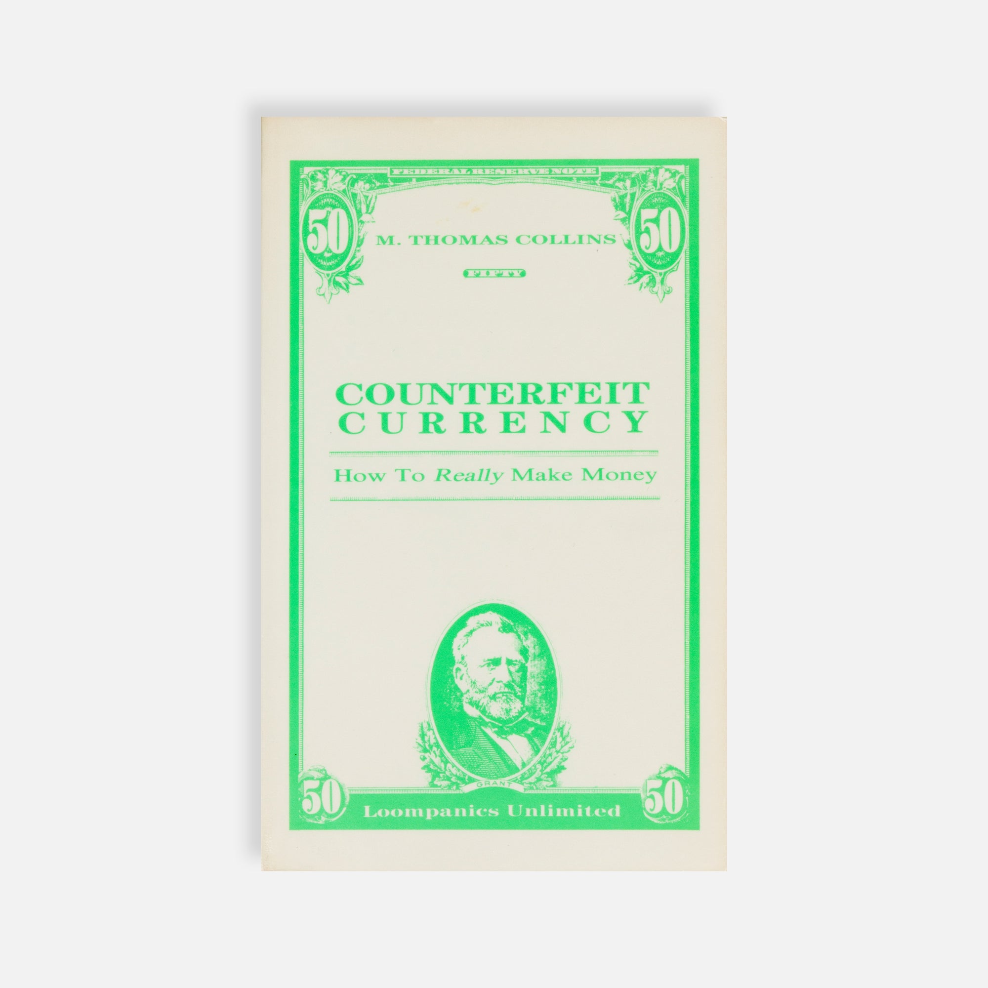 M. Thomas Collins, Counterfeit Currency