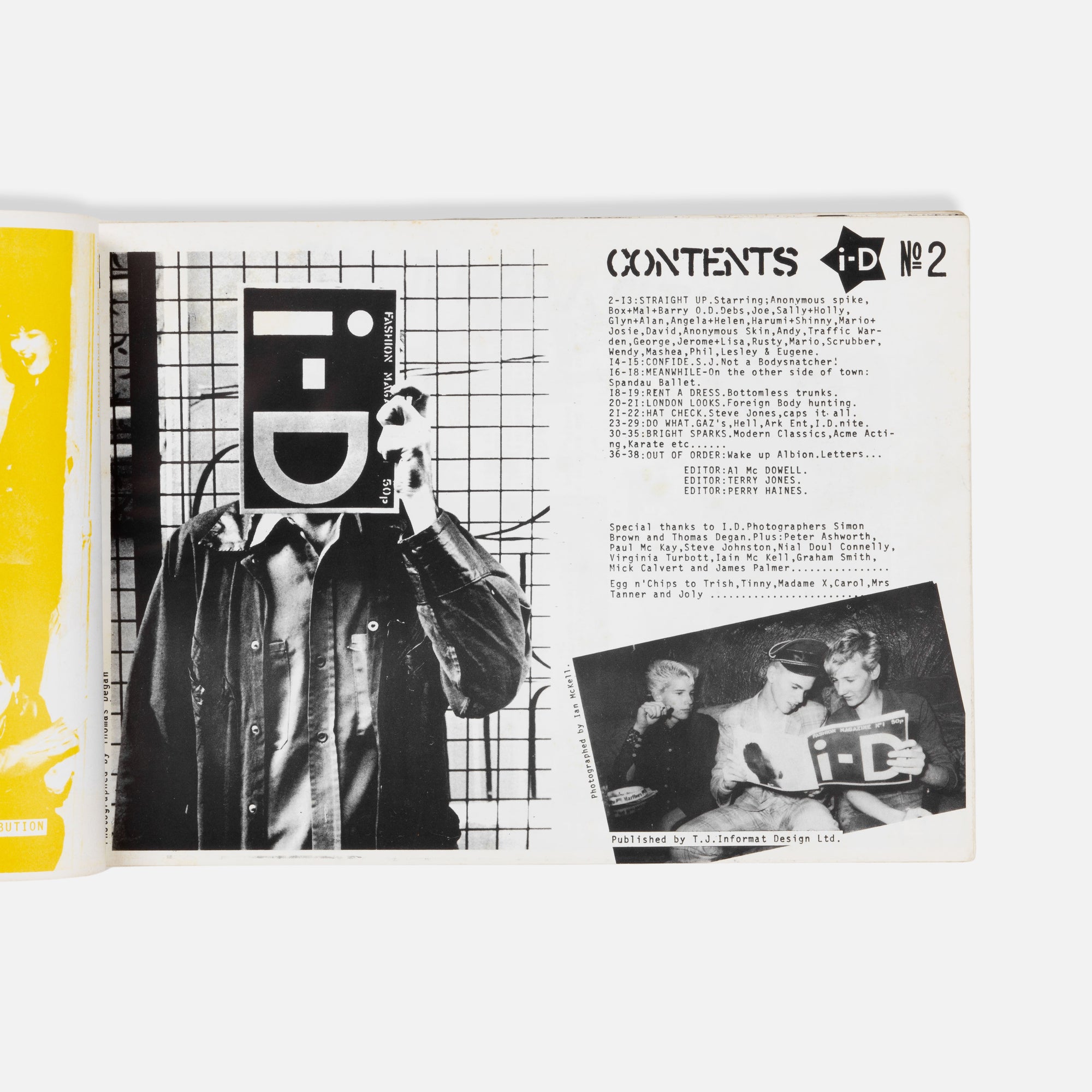 Terry Jones (Editor), i-D Magazine No. 2