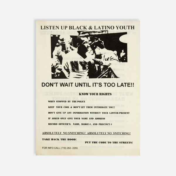 Racial Profiling, Know Your Rights Flyer