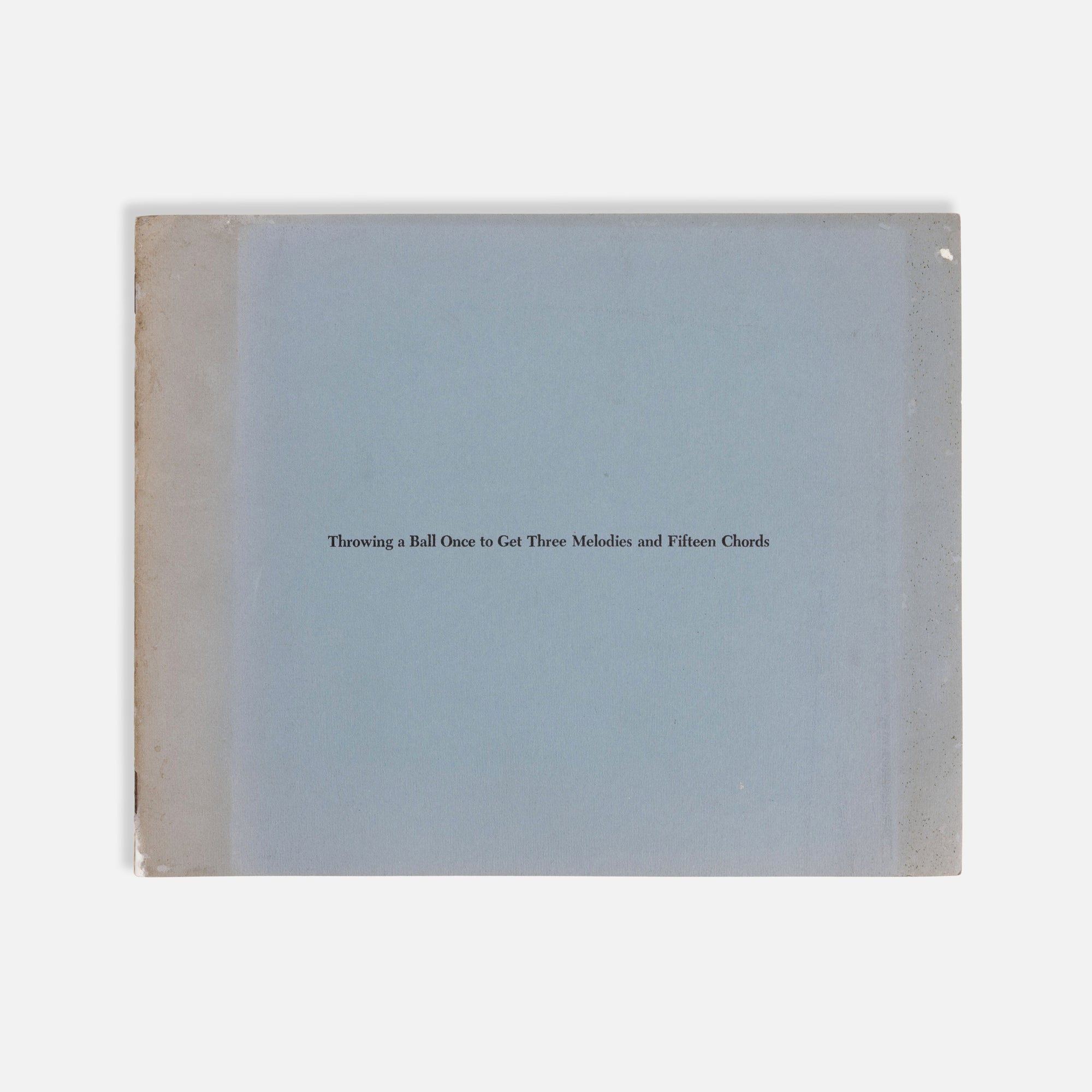 John Baldessari, Throwing a Ball Once to Get Three Melodies and Fifteen Chords